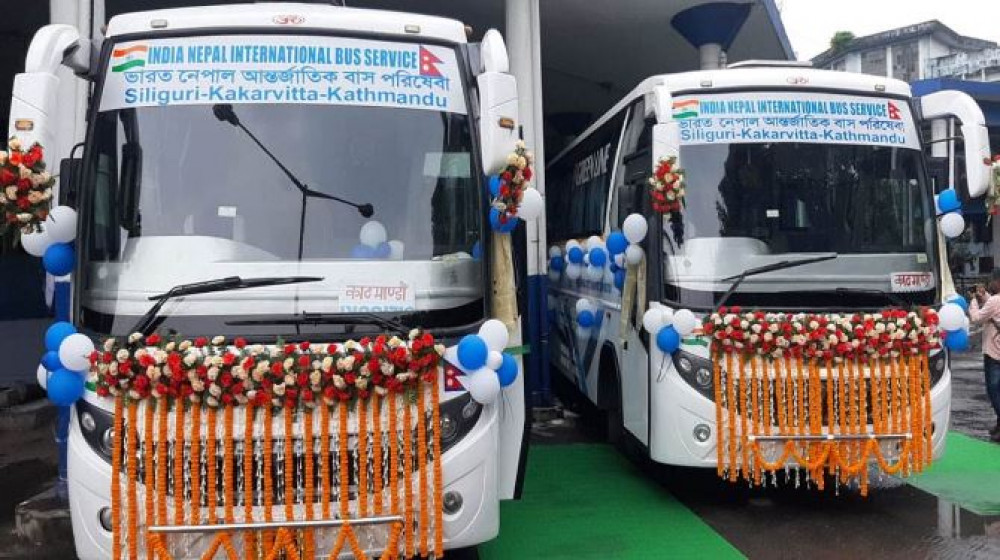 भारतको सिलिगुढी-काठमाडौँ अन्तर्राष्ट्रिय बस सेवा आजदेखि सुरु