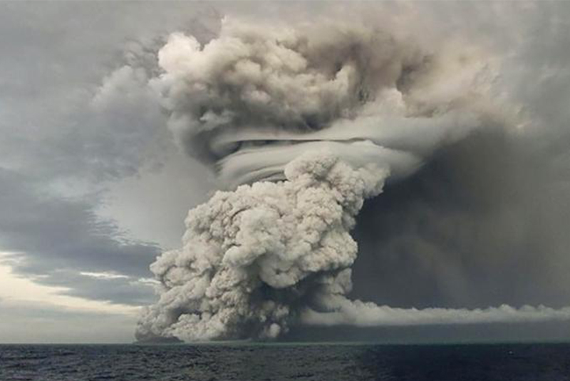 प्रशान्त महासागर विष्फोट‚ फिजी र न्युजिल्याण्डमा सुनामीको खतरा