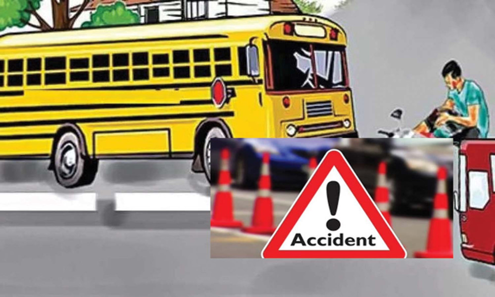 झापामा दुई वटा बस ठोक्किँदा दुर्घटना, १२ यात्रु घाइते